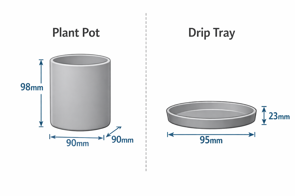 Custom Colour Scallop Plant Pot with Built-In Drainage