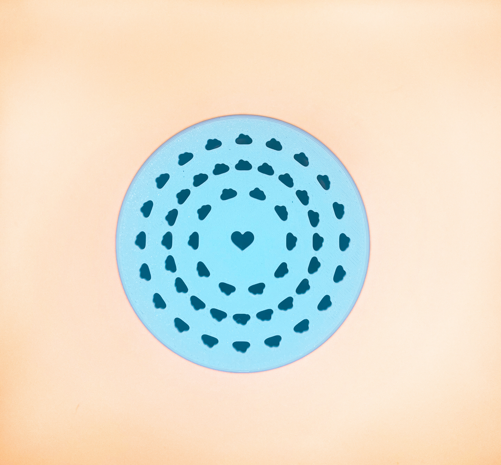 Base of plant pot on a beige background