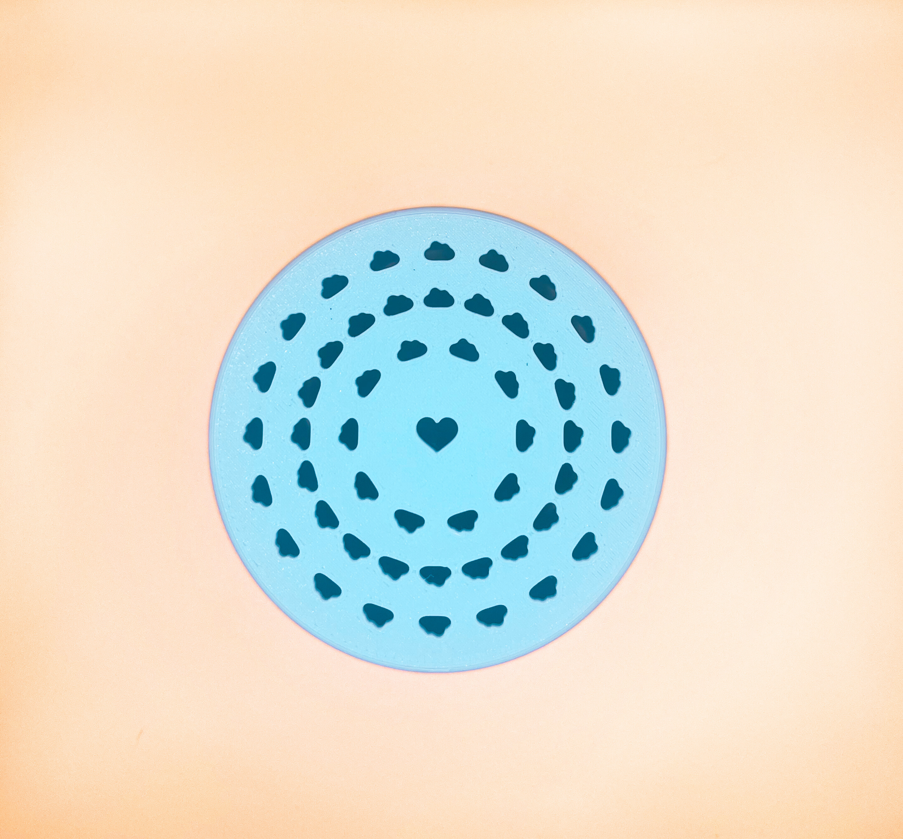 Base of plant pot on a beige background